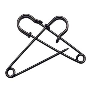 lot 18142 image: 15Pcs Large Safety Pins, 4���� Heavy Duty Steel Safety Pins for Clothes, Ideal for Leather, Canvas, and Wool, Sharp Tip for Secure Hold, Perfect for Clothing, Diapers, Blankets, and More, Black