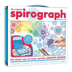 lot 18161 image: Spirograph �� Deluxe Set �� Spiral Art Drawing Kit �� The Classic Way to Make Countless Amazing Designs �� For Kids Ages 8