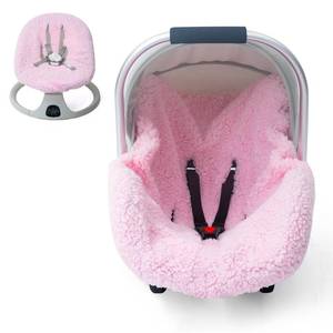 lot 18166 image: Winter Baby Car Seat Cover, Infant Car Seat Liner with Plush Fleece, Infant Insert for Baby Carseat, Warm Carseat Cover for Cold Weather, Baby Carrier Cover Liner Replacement for Newborn Shower Party