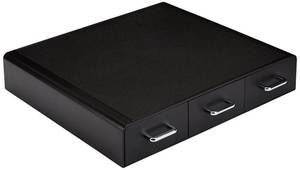 lot 19117 image: Amazon Basics K-Cup Compatible Coffee Pod Storage Drawer, 3 Easy-Open Drawers, 36 Pod Capacity, Black