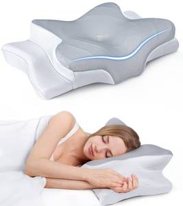 lot 19132 image: Ultra Pain Relief Cooling Pillow for Neck Support, Adjustable Cervical Pillow Cozy Sleeping, Odorless Ergonomic Contour Memory Foam Pillows, Orthopedic Bed Pillow for Side Back Stomach Sleeper