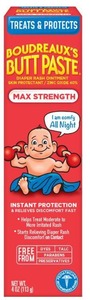 lot 20261 image: Boudreaux��s Butt Paste Max Strength Diaper Rash Cream for Baby, Ointment With Zinc Oxide, 4 oz Tubes, 1 Pack