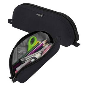 lot 20288 image: Gloppie Pencil Pouch - Practical Pencil Case, Aesthetic Simple Pencil Bag, Small Pen Holder, Back to School Supplies for Girls Boys, Black