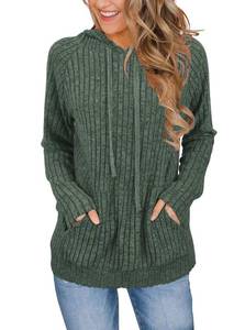 lot 20319 image: JomeDesign Womens Sweaters 2025 Long Sleeve Tops for Women Dressy Casual Hoodie Christmas Shirts Green