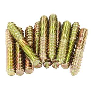 lot 20327 image: Biaungdo 516-18 x 2 Inch Hanger Bolts, 12 Pcs Self-Tapping Screw Hanger Bolts Double Headed Bolts Wood Dowel Screw Bolts Furniture Accessories for Wood Joint