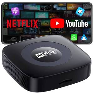 lot 20338 image: Ai Magic Box for Streaming NetflixYouTubeTikTok, Wireless CarPlay Adapter Dongle Support TF Card for OEM Wired Car Play & Android Auto Cars