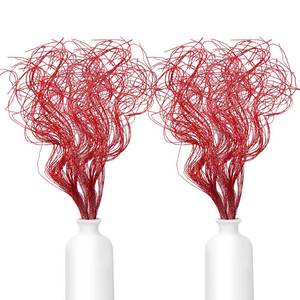lot 20351 image: Glitter Curly Ting Ting Branches Christmas Branches Vase Filler Artificial Curly Twigs for Christmas Tree Garland Wreath Decoration, Craft Vases Home Garden Decoration (Red,80 Pieces)