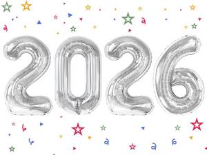 lot 20360 image: 2026 Balloon - Silver Birthday Number Balloons, 40 Inch Large Foil Balloons for Men Women Boys Girls Silver Themed Birthday Decorations��Number 2026 Balloon