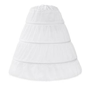 lot 20387 image: obmwang Girls Petticoat Crinoline 3 Hoop Skirt Petticoats for Girls Underskirt Ball Gown, 10-11 Years White