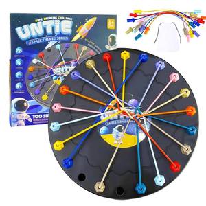 lot 20396 image: RQAMRCU Brainy Knots Rope Untangling Game��Childrens Rope Challenge Game��Strategy Untangling Challenge Puzzle ��Suitable for Family Parent-Child Interaction, Travel & Parties Gifts