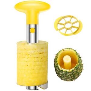 lot 20408 image: SameTech Easy Kitchen Tool Stainless Steel Fruit Pineapple Peeler Corer Slicer Cutter
