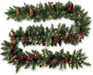 lot 11401 image: QXXQ Christmas Decorations 9 Ft With Lights