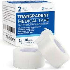 lot 12214 image: Medlot Transparent Medical Tape 2-Roll Box