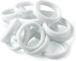 lot 14241 image: 120 Pack White Cotton Hair Bands