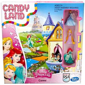 lot 1595 image: Hasbro Gaming Candy Land Disney Princess Edition Board Game, Preschool Games for 2 to 3 Players, Family Games for Kids Ages 3 and Up (Amazon Exclusive)