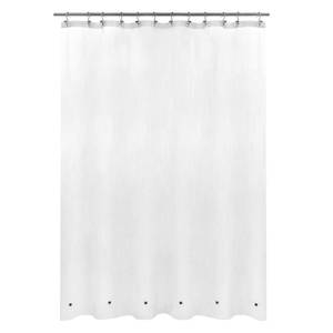 lot 2355 image: Mrs Awesome Long Shower Curtain Liner with 6 Magnets 72 x 80 inch Frosted Thick PEVA Waterproof Plastic Shower Curtain 72x80, Frost