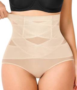 lot 2383 image: RDSIANE Shapewear for Women - Tummy Control Underwear Compression High Waisted Butt Lifting Panties Body Shaper - Beige,XXX-Large