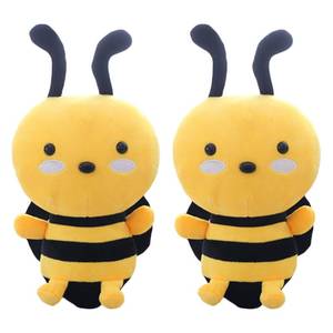 lot 2384 image: zhidiloveyou 2PCS 7.8 Plush Bee Stuffed Animal Cute Honeybee Toy Doll Gifts for Girls Boys