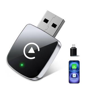lot 2390 image: 2026 Upgrade Wireless CarPlay Adapter for iPhone,2 in 1 for Apple Carplay and Android Auto Adapter,Convert Wired to Wireless, Plug & Play Mini CarPlay USB to USB-CType-C, Stable Control & No Delay