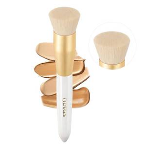 lot 2405 image: DUcare Flat Top Kabuki Brush for Foundation - Dense & Soft Synthetic Brush for Streak-Free Liquid, Cream & Powder Makeup - Professional Face Buffing and Blending Makeup Brush