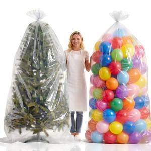 lot 2435 image: 2 Pcs 98.4 x 59 Inches Large Balloon Bags for Transport, Christmas Tree Disposal and Storage Bag, Clear Balloon Drop Bag, Giant Carrying Storage Bags for Wedding Birthday Party Supplies