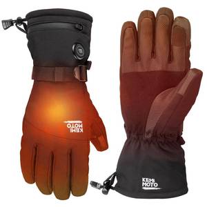 lot 3015 image: KEMIMOTO Heated Motorcycle Gloves for Men and Women 7.4V 2500mAh, Touchscreen, Waterproof, Ski Gloves with Rechargeable Battery for Winter Outdoor Work, Skiing, Snowmobile