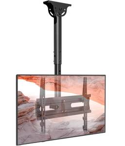 lot 3990 image: AX WABER Ceiling TV Mount Adjustable Bracket for 26-65 inch LCD LED OLED 4K TVs, Pole Ceiling Mount Holds up to 110lbs,Hanging tv Mount Max VESA 400x400mm (AX11TB01), Black