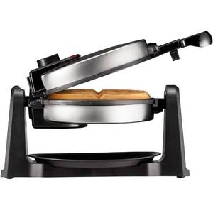 lot 3997 image: Chefman Rotating Belgian Waffle Maker, 180° Flip Iron w Non-Stick Plates, Adjustable Timer, Locking Lid, & Drip Plate, Space Saving Storage, Mess-Free Breakfast, Stainless SteelBlack