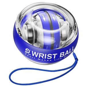 lot 4021 image: JIN BD Wrist Trainer Ball Auto-Start Gyroscopic Forearm Exerciser Gyro Ball for Strengthen Arms, Fingers, Grip and Muscles(Blue, No Light)