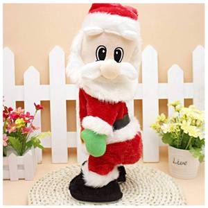 lot 4478 image: SdeNow Twerking Santa Claus,Booty Shaking Santa Dancing Santa Claus with Music Singing Animated Christmas Santa Toys for Kids- English Song