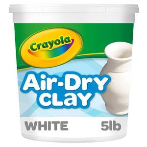 lot 4489 image: Crayola Air Dry Clay (5lbs), Teacher Supplies, Natural White Modeling Clay for Kids, Sculpting Material, Bulk Craft Supplies for Art Classrooms