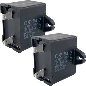 lot 4493 image: 2-Pack JSU21X126AQC Run Capacitors - Compatible with GE Refrigerators - Replaces WR55X24064, WR55X20800, and More