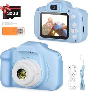 lot 4502 image: Vasttron Kids Selfie Camera,Kids Camera for Age 3-12 Toddler HD Digital Video Cameras Portable Children Selfie Camera with 32GB SD Card
