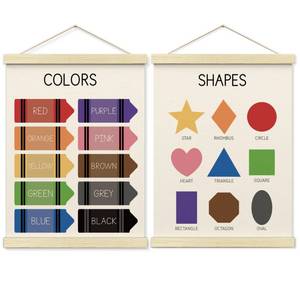 lot 4503 image: BONETAT Nursery Color Days of the Week Poster for Kids,Educational Toddler Learning Posters for Playroom Wall Art,Preschool Shapes Colors Chart for Classroom & Homeschool - A03