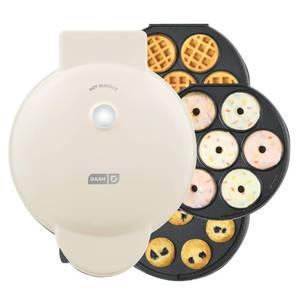 lot 9448 image: DASH MultiMaker� Treat Maker System, Mini Donuts, Waffle Bites, Mini Cupcakes - Cream
