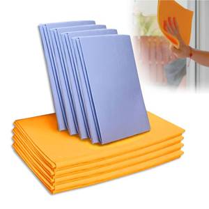 lot 10118 image: Wshxjzyay Ultra-Absorbent Miracle Cleaning Shammy, Super Absorbent Cleaning Cloth Multi-Purpose Non-Woven Cleaning Towels for Home Kitchen Bathroom Car Pet Stains(8 Pack)