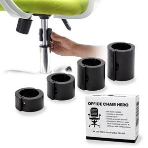 lot 10139 image: Salbree Office Chair Hero Fix Attaches Clamps to Large Cylinder Piston Stops Your Chairs from Sinking When Computer Hydraulic Lift Has No Gas Stop Replacement