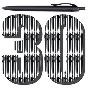 lot 10166 image: Aozora Pens Bulk 30 Pack Black Click Pens No Bleed Wholesale Retractable Ballpoint Pens Medium Point,Smooth Ink Pens for Journaling School Office Supplies 1.0MM Black Ink