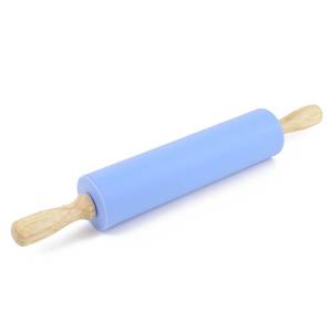 lot 10171 image: Remeel Silicone Rolling Pin for Baking Non-stick Rolling Pin Dough Roller Wooden Handle Kitchen Accessories Pastry Roller