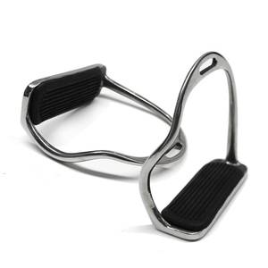 lot 10191 image: UNISTRENGH Stainless Steel Western Stirrup Equestrian Saddles Accessories Stirrup (Silver02, S Type)