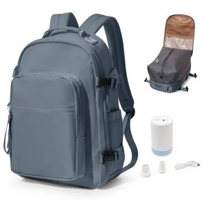 lot 11419 image: bergsalz Vacuum Backpack With Pump,Travel Laptop Backpacks For Women Men,Vacpack Backpacks With Vacuum Compression Bags Seal Packing,Carry On Backpack, Personal Item Travel Bag Sapphire Blue