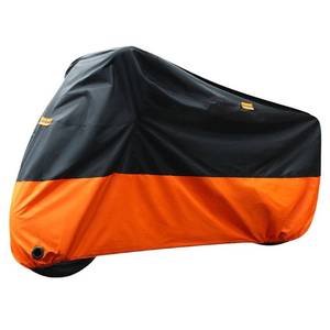 lot 11430 image: Luyao Motorcycle Cover for Harley Road Glide Ultra FLTRU FLTR Touring XXXL 210D Orange