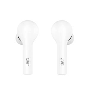 lot 12435 image: JVC Marshmallow True Wireless Earbuds Headphones with Low Latency, Touch Sensor Operation, Auto Ear Detection Sensor, Bluetooth 5.0, Long Battery Life (up to 30 Hours) - HAA17TW (White)