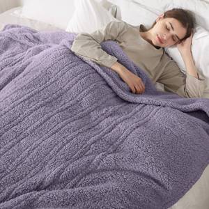 lot 13529 image: Full Size Heated Blanket, Electric Heated Blanket with 6 Heating Levels & 1-10 Hours Adjustable Timer, Ultra Soft and Thick Washable Full Electric Blanket for Bed, 72X84, Gray Violet