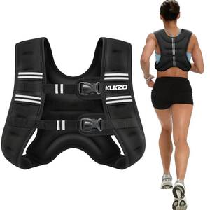 lot 13557 image: KUKZO Weighted Vest Woman,12 Lb Unisex Reflective Strength Training Weight Vest For Running, Jogging, Cardio & Workouts