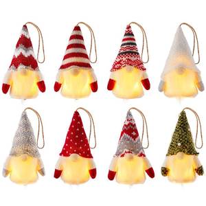 lot 13565 image: Gnome Christmas Ornaments, 8 Packs 5 Christmas Gnomes, Lighted Tree Ornaments, Bulk Gifts for Coworkers, Adorable Christmas Gnomes Decoration for Xmas Birthday Home Room Decor