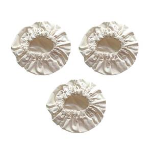 lot 14307 image: 3-Pack Breathable sourdough starter cover 100% Cotton Natural Elasticated Kombucha Fermentation Cloth Reusable Canning Lids (Fits Jar mouth 2.5- 4.5)