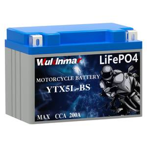 lot 14318 image: YTX5L-BS Lithium Motorcycle Battery - 12V 2.5Ah, Lightweight, Long-Lasting, for ATVs, Motorcycles