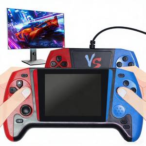 lot 14350 image: Handheld Game Console �� Retro Portable Gaming System with 500 Built-in Classic Games, 3.5 LCD Screen, Rechargeable Battery, TV Output, and External Gamepad for 2-Player Fun, for Kids & Adults