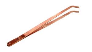 lot 14357 image: TAURISH Copper Tongs 8.5 inches Curved Tip Ideal for Jewelry Making, Soldering, Acid Baths & Pickling Tools